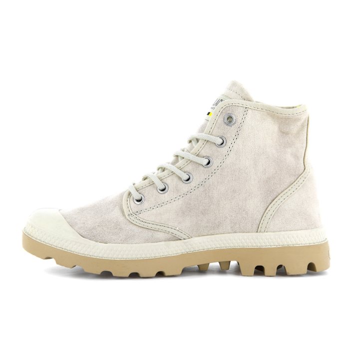 Dámské Boty Palladium Pampa Hi WAX Světle Šedé | CZ AFT-56L